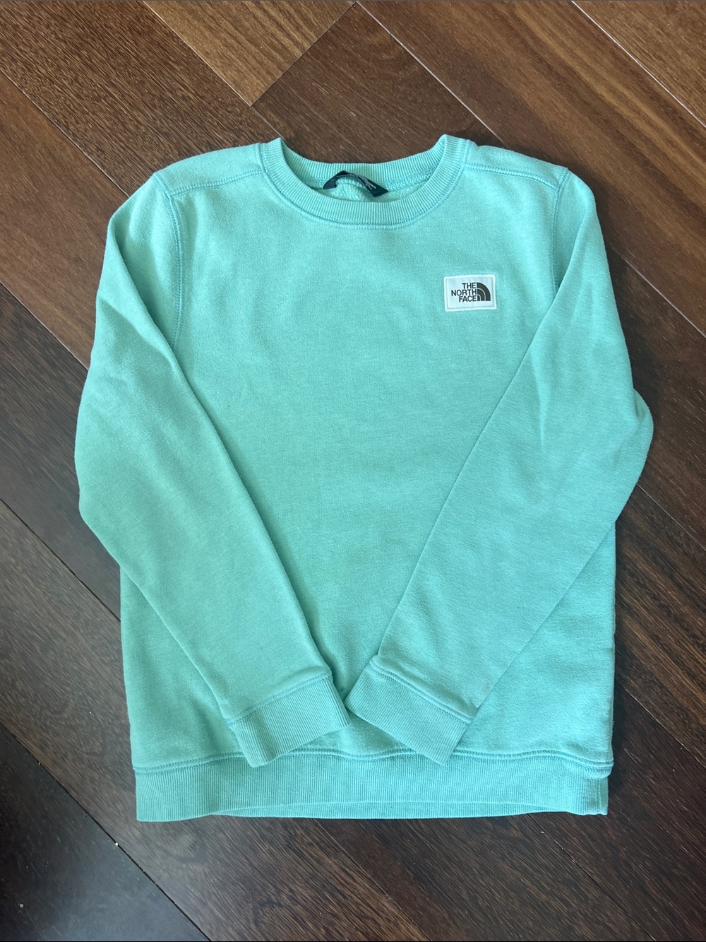 The North Face Kids Crewneck Sweatshirt — Mint Aqua
